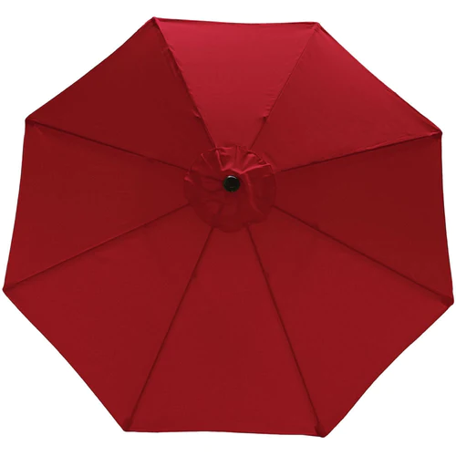 Sunnydaze Aluminum Patio Umbrella with Tilt & Crank - Red - 9-Foot - Image 3