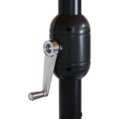 Sunnydaze 15' Double-Sided Outdoor Patio Umbrella with Sandbag Base - Gray - Image 5