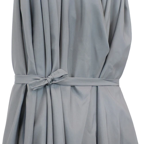 Sunnydaze 15' Double-Sided Outdoor Patio Umbrella with Sandbag Base - Gray - Image 6