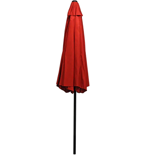 Sunnydaze Aluminum Patio Umbrella with Tilt & Crank - Red - 9-Foot - Image 7