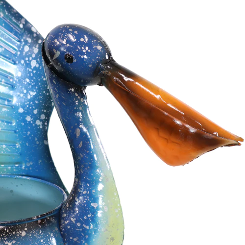 Pierre the Flying Pelican Metal Statue - Image 4