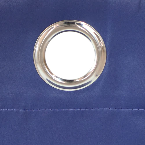 2 Indoor/Outdoor Blackout Curtain Panels with Grommet Top - 52 x 96 in (1.32 x 2.43 m) - Blue - Image 8