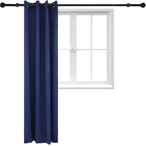 2 Indoor/Outdoor Blackout Curtain Panels with Grommet Top - 52 x 96 in (1.32 x 2.43 m) - Blue - Image 18