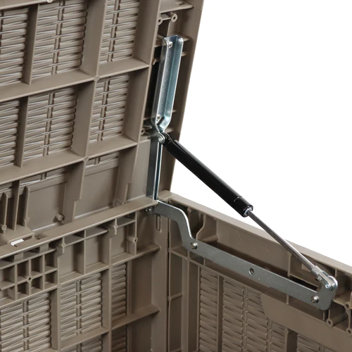 Faux Rattan Deck Box with Side Handles - Driftwood - Image 11